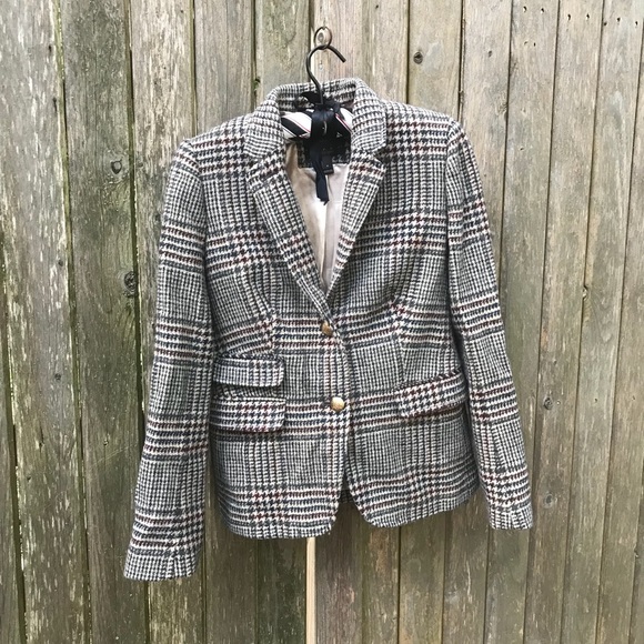 J. Crew Jackets & Blazers - J. Crew Plaid Schoolboy Blazer